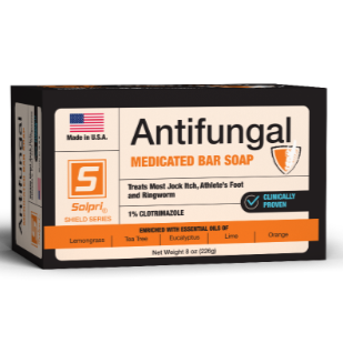 Shield Medicated Antifungal Bar Soap with 1% Clotrimazole